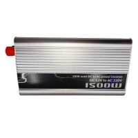 Invertor auto Netzteil Helfer, 1500 W, metalic, 17 cm, cabluri alimentare incluse