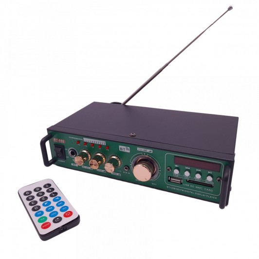Amplificator digital BT-680 Experience, 2x10 W, Bluetooth, telecomanda, USB, SD CARD, microfon