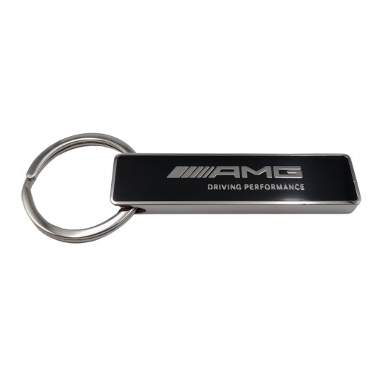 Breloc de chei Mercedes AMG Performance, editie de colectie, 6 cm, metal, argintiu