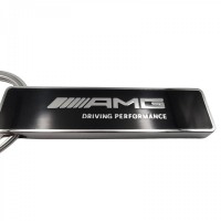 Breloc de chei Mercedes AMG Performance, editie de colectie, 6 cm, metal, argintiu