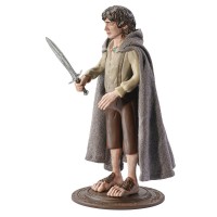Figurina articulata Frodo Ring Bearer, editie de colectie, 18 cm, stativ inclus