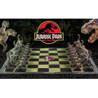 Joc sah Jurassic Park Dinosaur Battle, 45x45 cm, PVC, multicolor