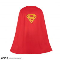 Costum Superman pentru copii Man of Steel, bust si pelerina, poliester, 7-10 ani, albastru