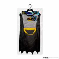 Costum Batman pentru copii Dark Knight, bust si pelerina, poliester, 4-6 ani, gri
