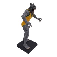 Figurina metalica Powerful Manwolf, editie de colectie, lucrat manual, 9 cm