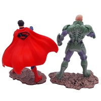 Set figurine Superman vs Lex Luthor, plastic, editie de colectie, 11 cm