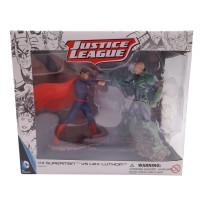 Set figurine Superman vs Lex Luthor, plastic, editie de colectie, 11 cm