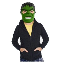 Masca pentru copii Incredible Hulk, plastic, verde, prindere elastic, marime universala