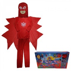 Costum pentru copii Red Owl, rosu, parcare inclusa
