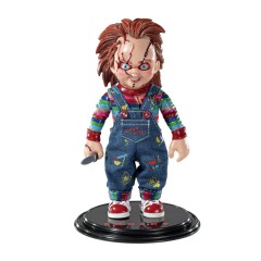 Figurina articulata Scary Chucky, editie de colectie, 14 cm, stativ inclus
