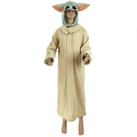 Costum pentru copii, Baby Yoda, bej, masca inclusa