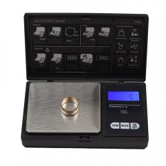 Cantar digital de buzunar, Special Weight, afisaj LCD, protectie plastic, 13 cm, 200g maxim, negru