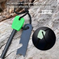 Set Amnar pentru camping si Fluier , Ultimate Survival, otel inoxidabil, 11 cm