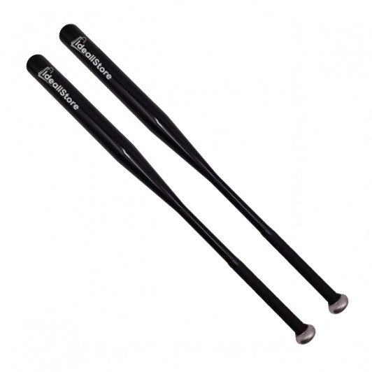 Set doua bate de baseball, Home Run, aluminiu, 80 cm, negru