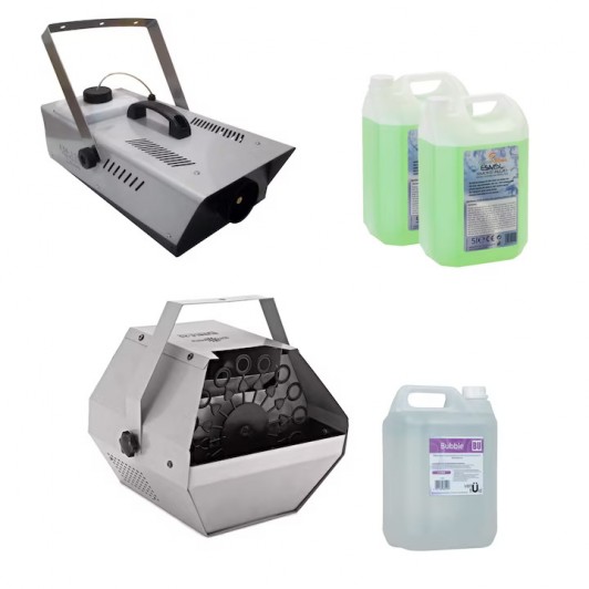 Set Masina de fum si Masina baloane 60W, 1200 W, lichid special inclus