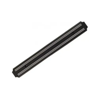 Suport magnetic pentru cutite de bucatarie, PVC, 49 cm, negru