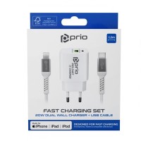 Încărcător Prio Compatibil iPhone,iPad Fast Charge 20W, Incarcare Rapida, Alb