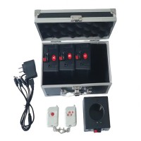 Sistem profesional wireless pentru declanșare artificii, tip vulcan,  4 console