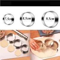 Set sase piese din inox pentru preparat coltunasi, paste, ravioli, empanadas