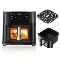Friteuza cu Aer Cald 10L, Fereastra Vizuala si Ecran Tactil Inteligent, 2400 W