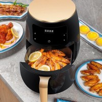 Friteuza cu aer cald, 2400 W, capacitate 6 L, afisaj digital, LCD Touch control