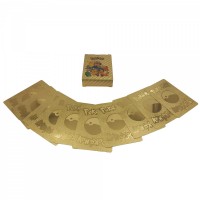 Set doua pachete cartonase Pokemon Gold GTX si  Silver GTX,colectie, 55 bucati, aurii/argintii