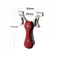 Prastie cu laser IdeallStore®, Sling Queen, cu boloboc, maner lemn, maro, 100 bile 7 mm incluse