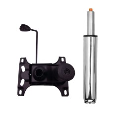 Set mecanism reglaj si cilindru piston gaz pentru scaune birou, argintiu, 35 cm