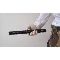 Baston electrosoc si lanterna Police X8, metalic, 35 cm, negru, acumulator inclus
