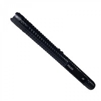 Baston electrosoc si lanterna Police X8, metalic, 35 cm, negru, acumulator inclus