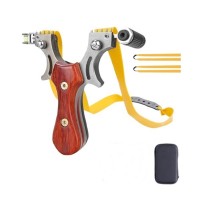 Set prastie metalica cu laser si 200 bile metalice 8 mm, 12 cm, boloboc, maner lemn, husa inclusa
