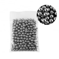 Set prastie metalica cu laser si 200 bile metalice 8 mm, 12 cm, boloboc, maner lemn, husa inclusa