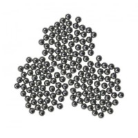Set prastie metalica cu laser si 200 bile metalice 8 mm, 12 cm, boloboc, maner lemn, husa inclusa