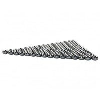 Set prastie metalica cu laser si 200 bile metalice 8 mm, 12 cm, boloboc, maner lemn, husa inclusa