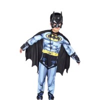 Set costum Batman cu muschi si masca LED, S, 3-5 ani, 90-110 cm