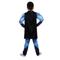 Set costum Batman cu muschi si masca LED, S, 3-5 ani, 90-110 cm