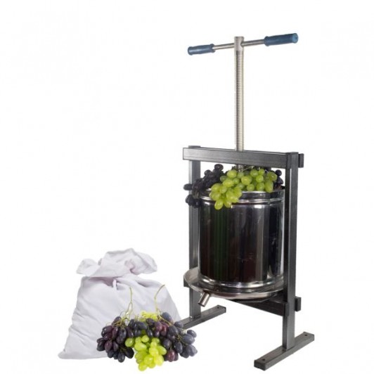 Teasc/Presa struguri Vilen Inox 15 L cu picioare