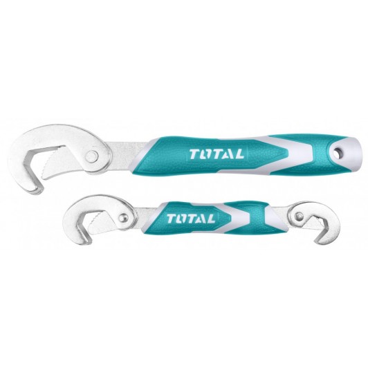 TOTAL - Set chei universale: 1 x cheie dubla (9-14mm, 15-22mm) + 1 x cheie simpla (23-32mm)