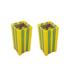 Set 2 bucati cos pentru gunoi de exterior capacitate 35 L