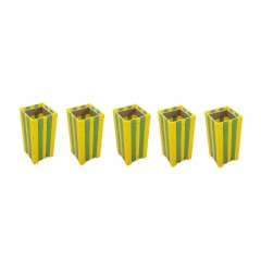 Set 5 bucati cos pentru gunoi de exterior capacitate 35 L