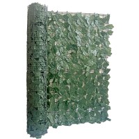 Gard decorativ artificial frunze artar inchis 1.0x3.0 M