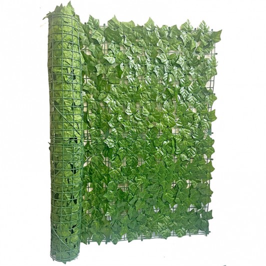 Gard decorativ artificial frunze bicolor 1.0x3.0 M