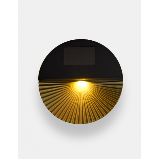 Lampa solara aurie cu LED-uri
