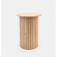 Masuta de cafea rotunda,bej,40x40x51 cm