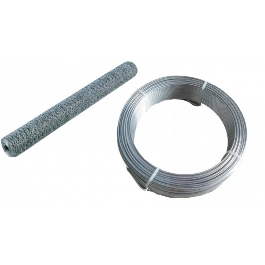 Pachet plasa rabit 1 m x50 metrii ,grosime  plasa 0.67mm cu sarma zincata 1.8 x 30 metrii lungime