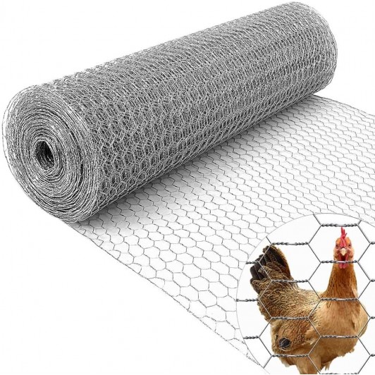 Plasa rabitz dublu zincata,inaltime 1m,lungime 25 m,grosime sarma 0,80 mm