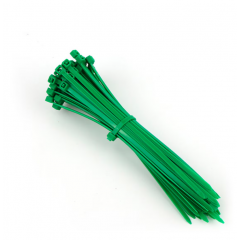Colier plastic verde 100 piese,latime 3.5 mm,lungime 140 mm