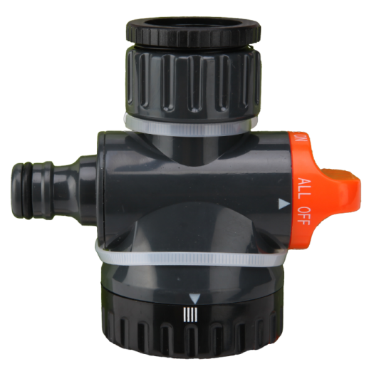 Adaptor doua cai cu robinet si functie dus dimensiune 16,5x14x5