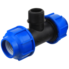 Teu redus FE PEHD,diametru 50 mm,diametru 11/2 inch,tip 14830-7-F