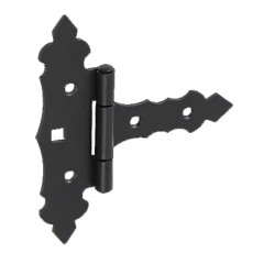 Balama poarta decorativa, negru,150x50x170x2.5 mm,